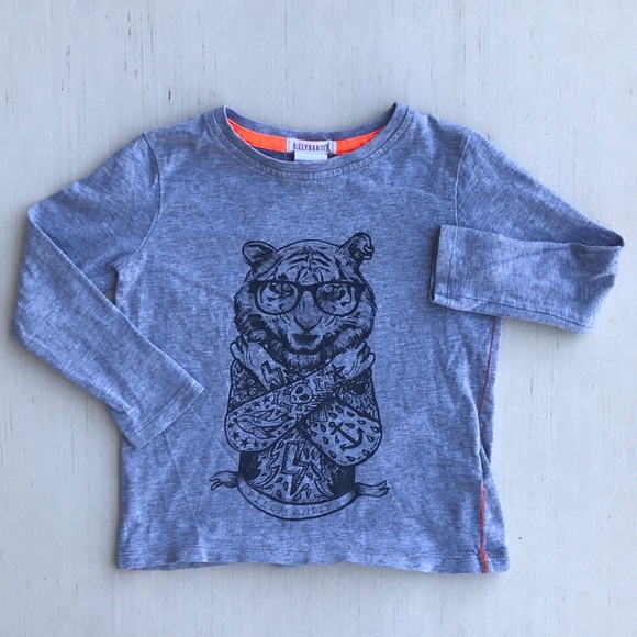 Billybandit Unisex Kid’s T-shirt Nerd Leopard - Picture 2 of 4